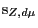 $ \mathrm{s}_{Z,d\mu}$