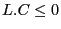 $\displaystyle L.C\leq 0$