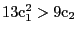 $ 13\mathrm{c}_1^2>9\mathrm{c}_2$
