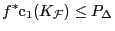 $\displaystyle f^*\mathrm{c}_1(K_{\mathcal{F}})\leq P_{\Delta}$
